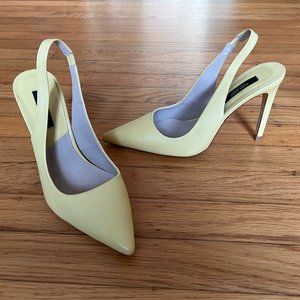 Sunshine-perfect yellow Zara heals (sz 37 / 6.5 US)
